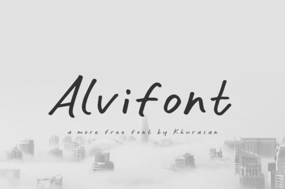 Alvifon: A Modern Handwritten Font