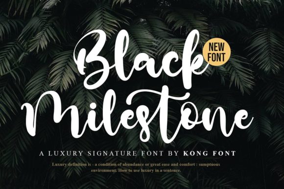 Black Milestone: A Playful Handwritten Font That Fits Real Campaigns