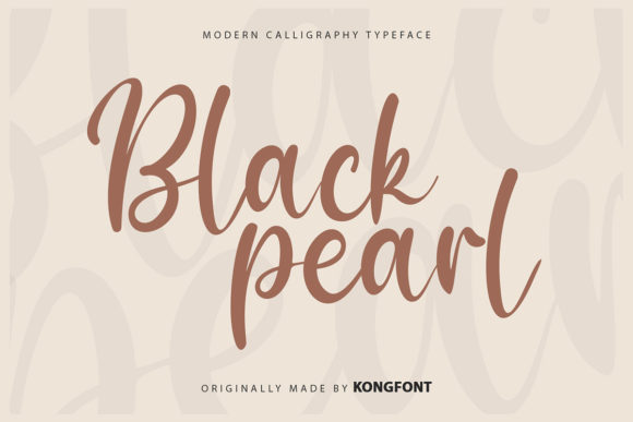 Black Pearls: A Playful Handwritten Script Font for Digital Design