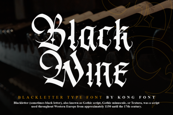 Black Wine Font: A Bold, Professional Display Typeface for Small Businesses