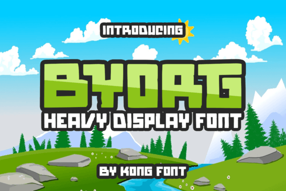 Byorg: A Playful Font for Web Design
