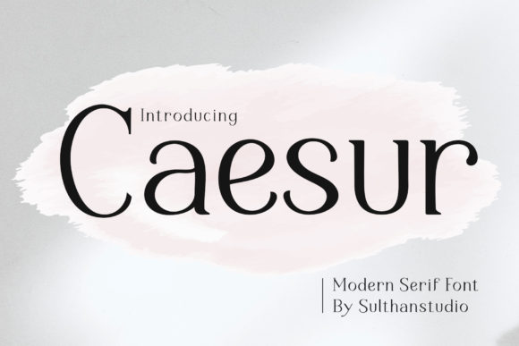 Caesur: A Modern Serif for Creative Projects