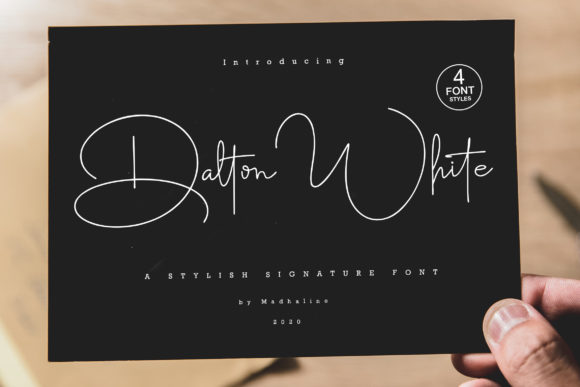 Dalton White: A Fresh Script Font for Makers