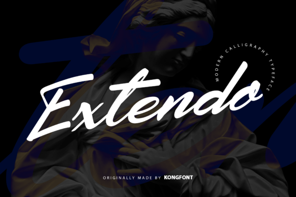 Extendo: A Playful Handwritten Script Font for Digital Design