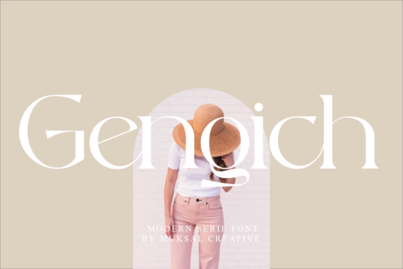 Gengich: A Modern Serif Font for Creative Makers