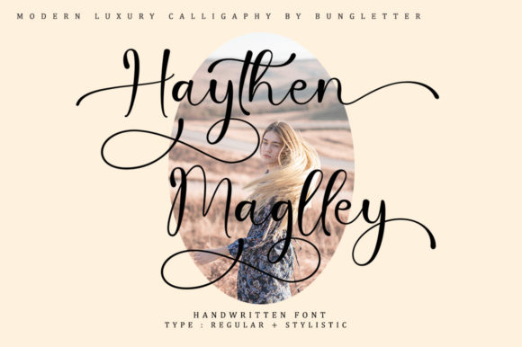 Haythen Maglley: A Luxurious Script Font