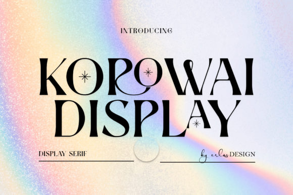 Korowai: A Serif Font for Creative Makers