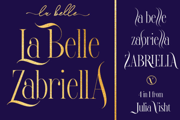 La Belle Zabriella Duo Font