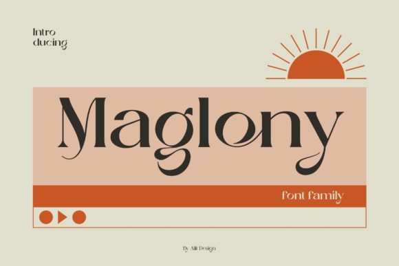 Maglony: A Stylish Serif Font