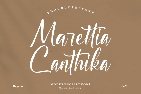 Marettia Canthika – Modern Script Font