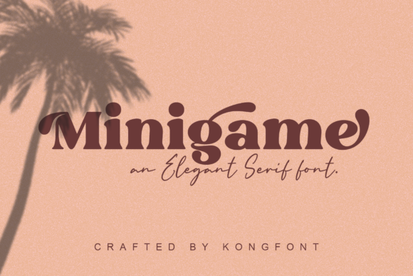 Minigame Font: Playful Serif for Editorial Design