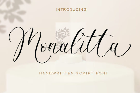 Monalitta Font: Elegant Script for Editorial Design