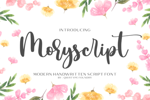 Moryscript: A Modern Handwritten Font