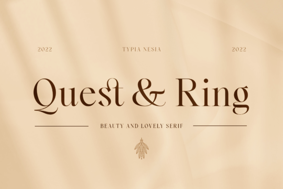 Quest and Ring: Elegant Serif Font