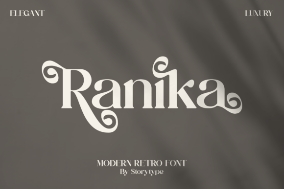 Ranika: A Serif Typeface for Elegant Design