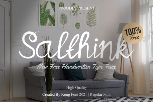 Salthink: A Playful Handwritten Font for Thoughtful Design