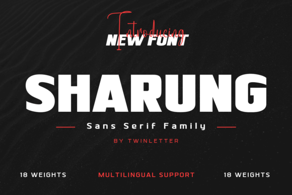 Sharung: A Modern Sans Serif Font for Crafters