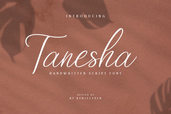 Tanesha: A Script Font for Modern Marketing