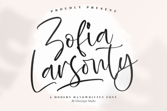 Zofia Larsonty – A Modern Handwritten Font